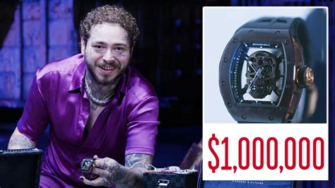 Watch Post Malone Show Off His Insane Watch 